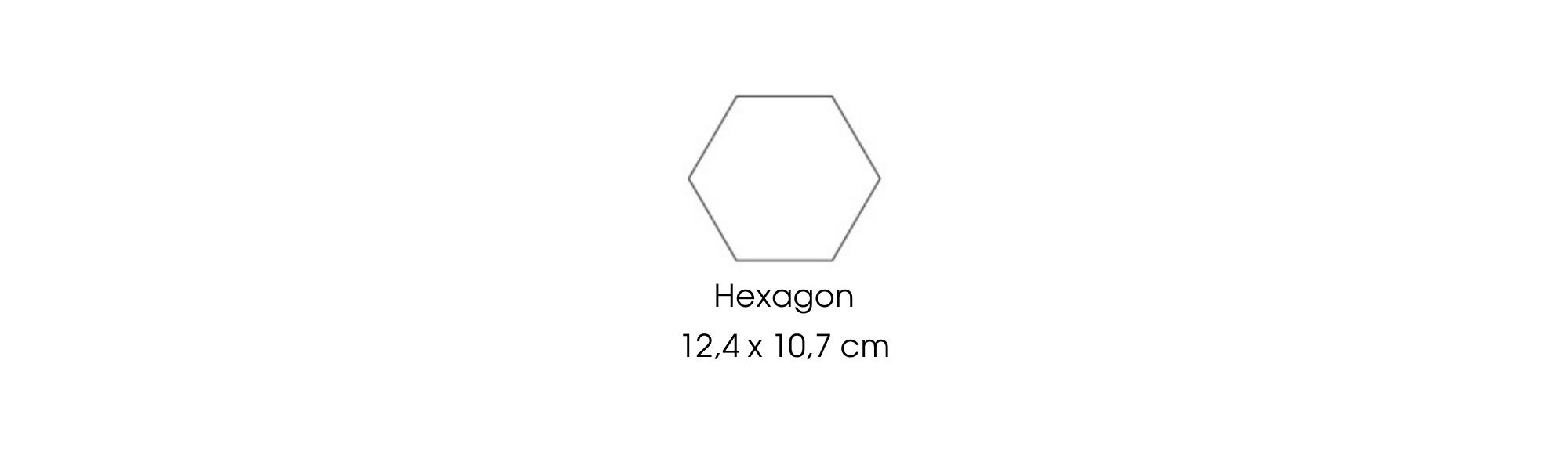 Hexagon Größe