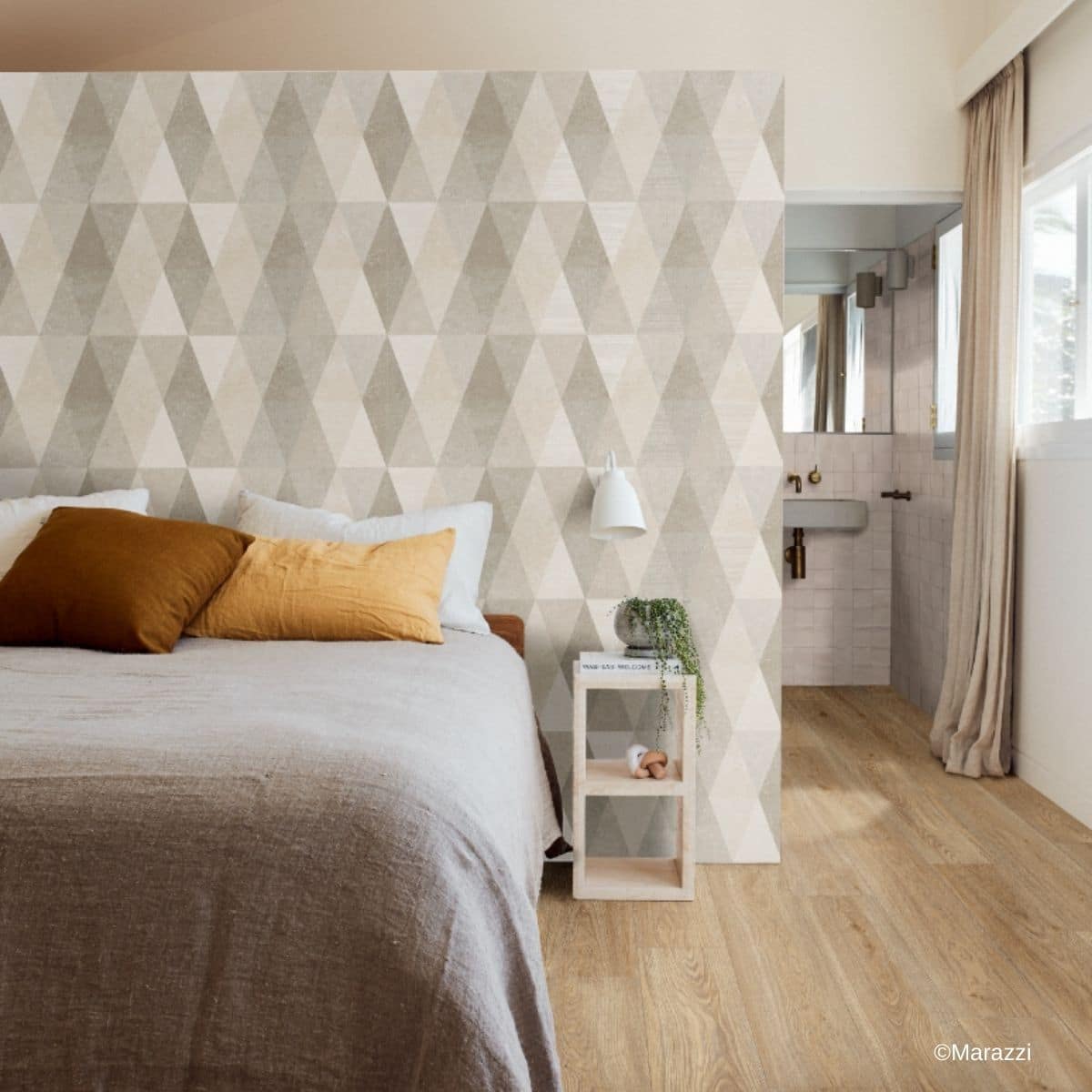 Fliesen im Schlafzimmer: Marazzi Limestone