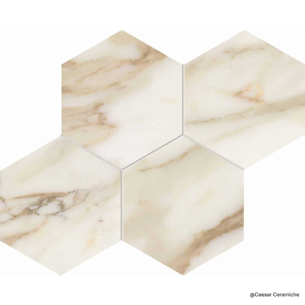 caesar-anima-futura-hexagons Hexagon Marmoroptik