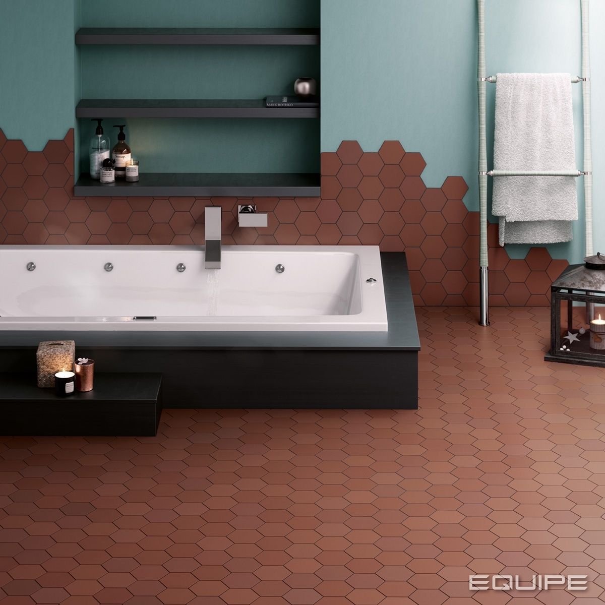 equipe-kromatika-clay Equipe Hexagon Fliesen Kromatika Clay