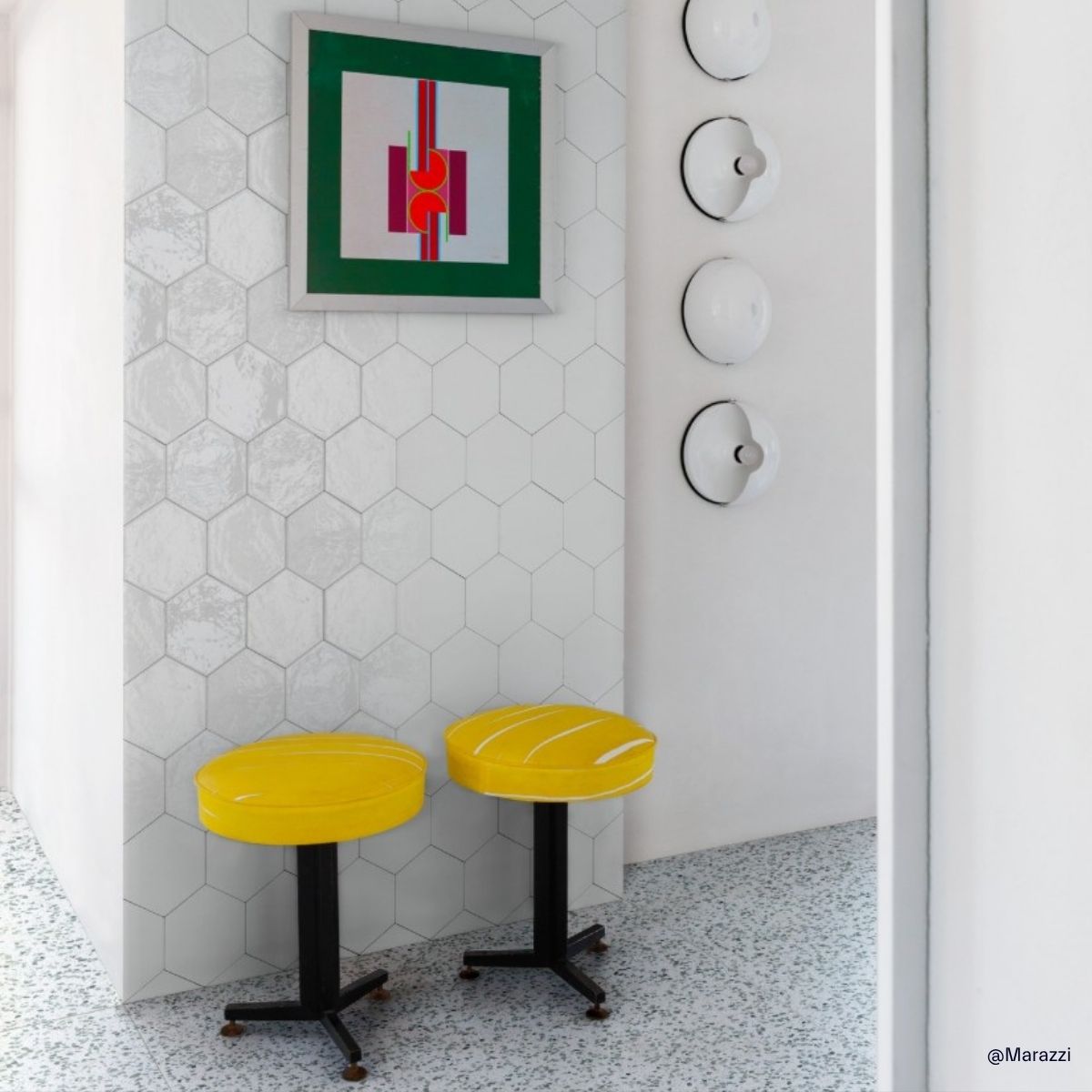marazzi-esagona-white-lux Marazzi Hexagon Fliesen Weiß