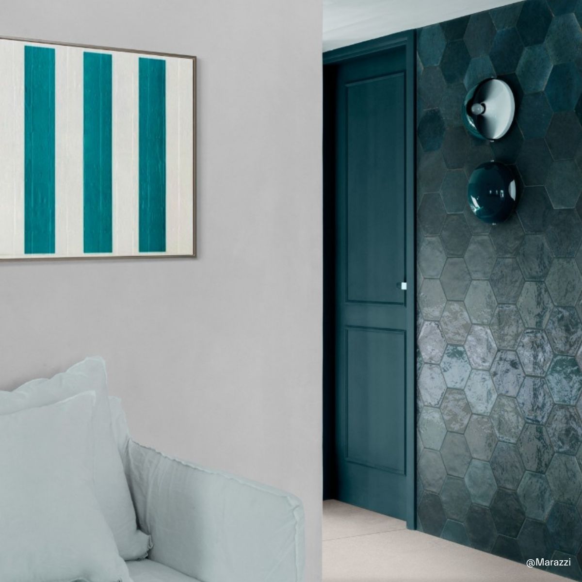 marazzi-lume-esagona-blue-lux Marazzi Hexagon Fliesen Petrol