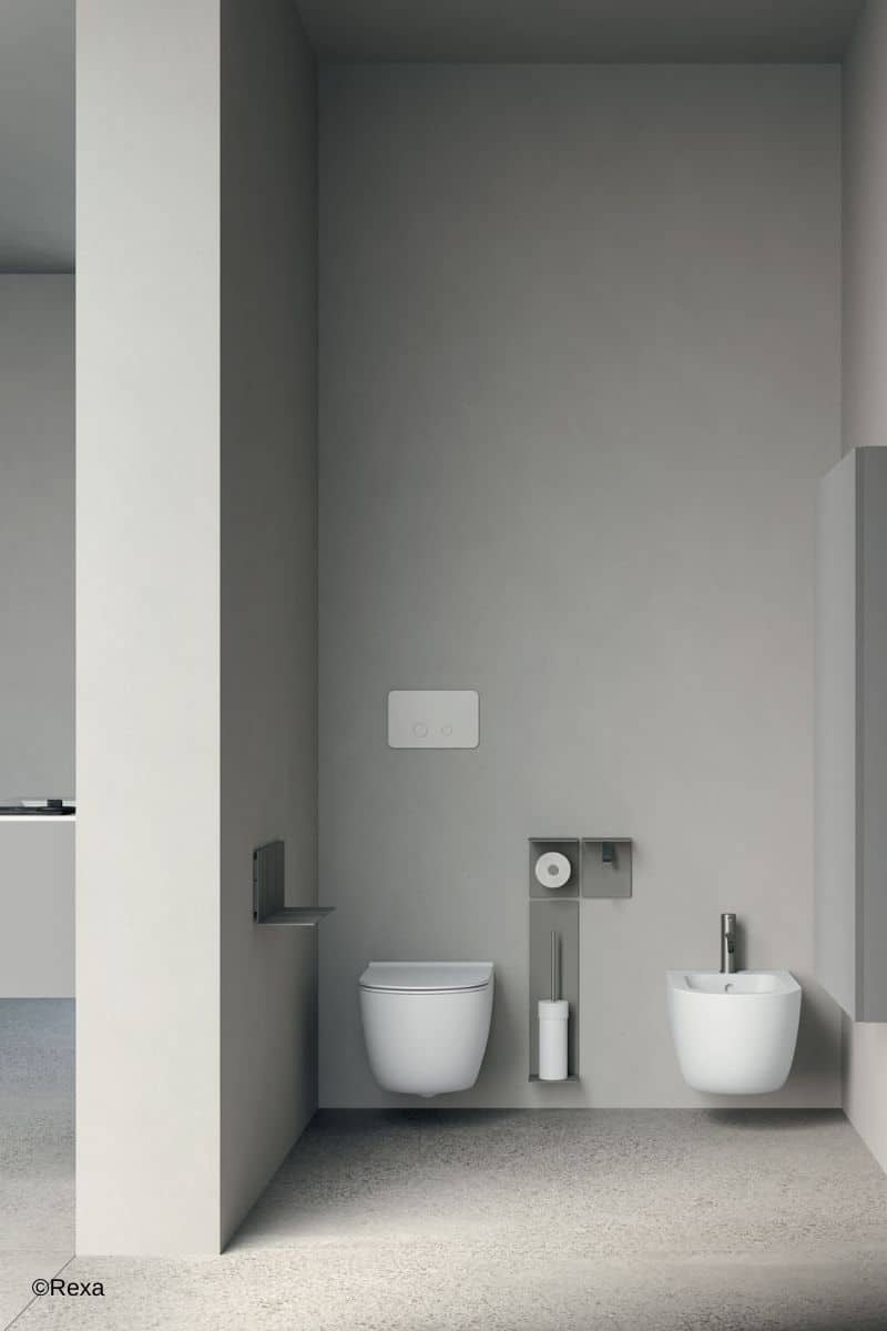 rexa-bol-abtrennung-wc REXA Bol mit T-Wand Abtrennung