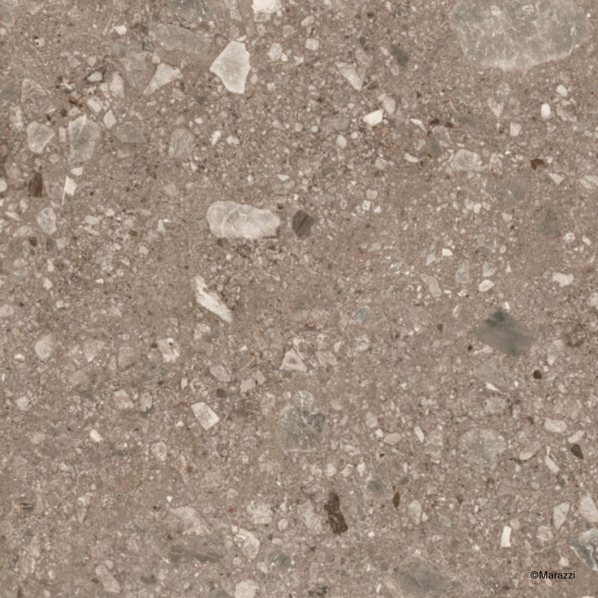 rutschhemmende, pflegeleichte Bodenfliesen Mystone Ceppo di Gré von Marazzi mit einer groben Gesteinsoptik