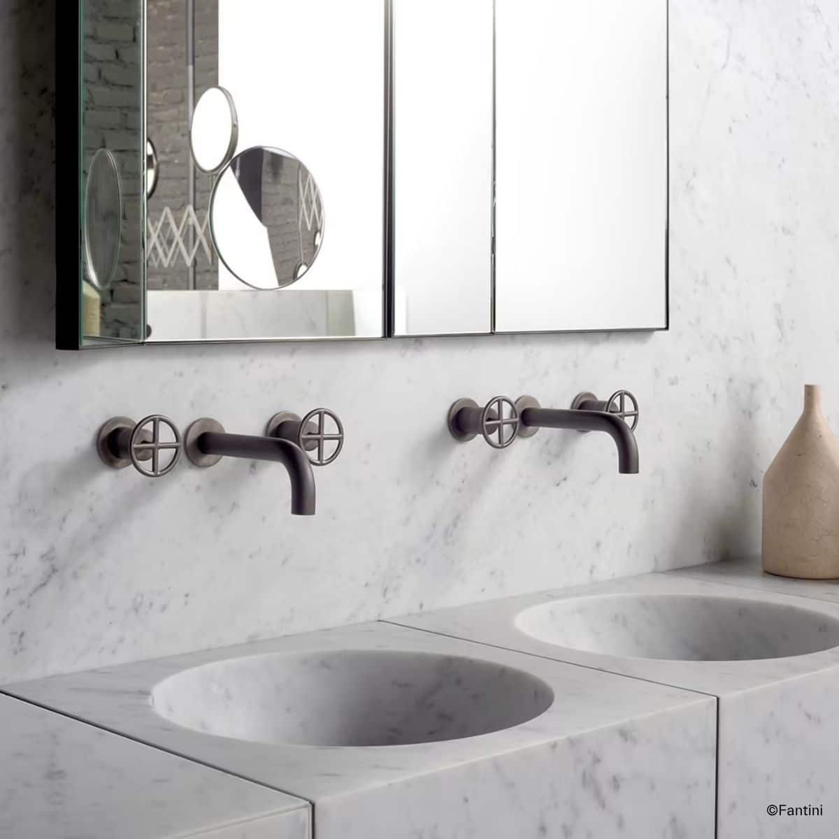 fantini-fontane-bianche Fantini Fontane Bianche passend für ein Altbau Badezimmer im Industrial Style