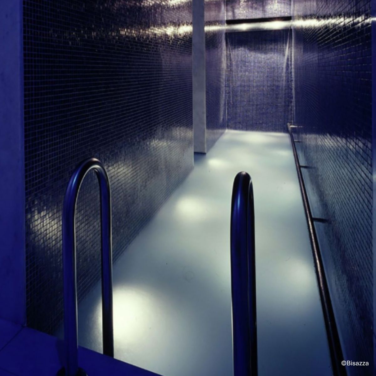 Fliesen Idee f&uuml;r die Sauna: Bisazza Mosaikfliesen Wellness